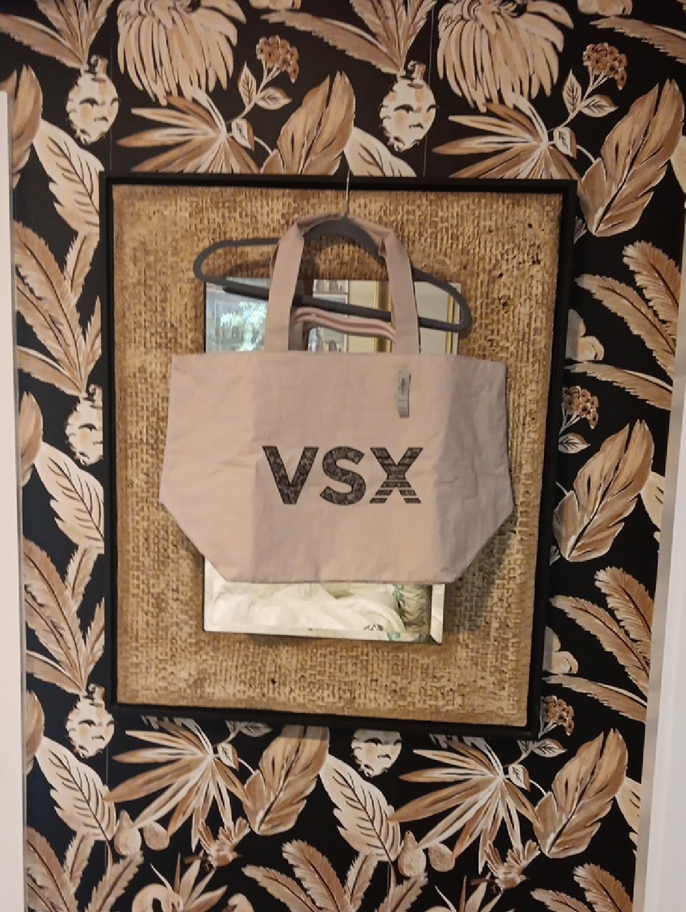 VSX Light Pink Canvas Tote with Black Logo
